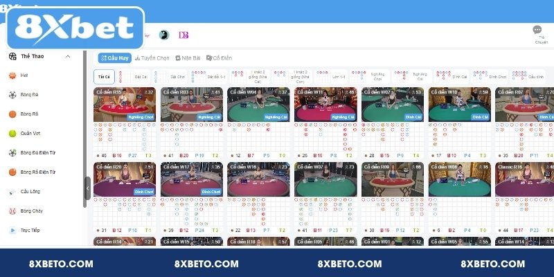 Casino 8XBET – Không gian giải trí trực tuyến chân thực