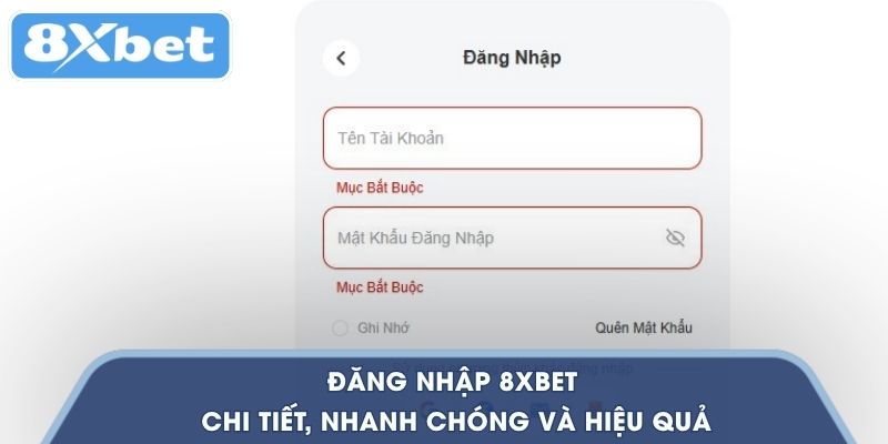 Đăng nhập 8XBET
