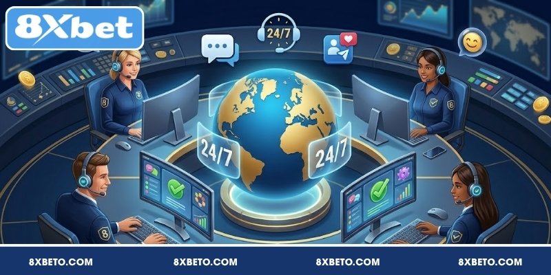 Dịch vụ chăm sóc khách hàng 8XBET hoạt động 24/7