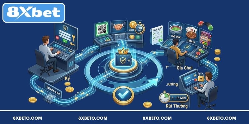 Quy trình tham gia cá cược tại 8XBET dành cho người mới