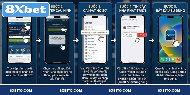 Tải app 8XBET trên IOS dễ dàng