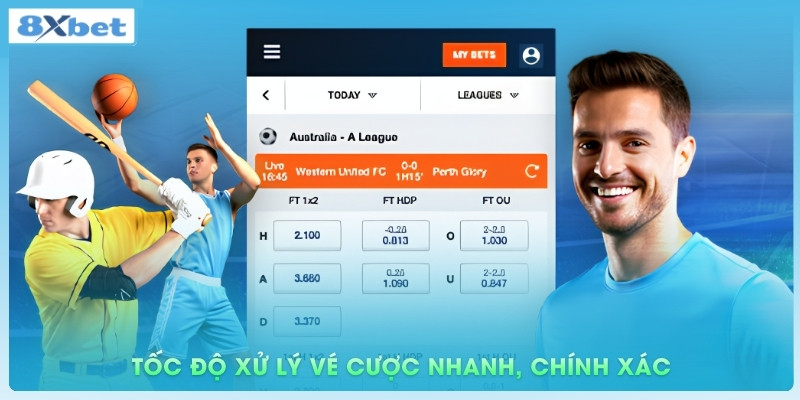 Lệnh cược được ghi nhận nhanh và phản hồi chính xác trong thời gian ngắn